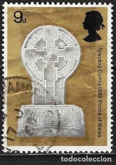 Sellos: Gran Breta&ntilde;a 1969 - Mi 525 - YT 572 - Cruz celtica