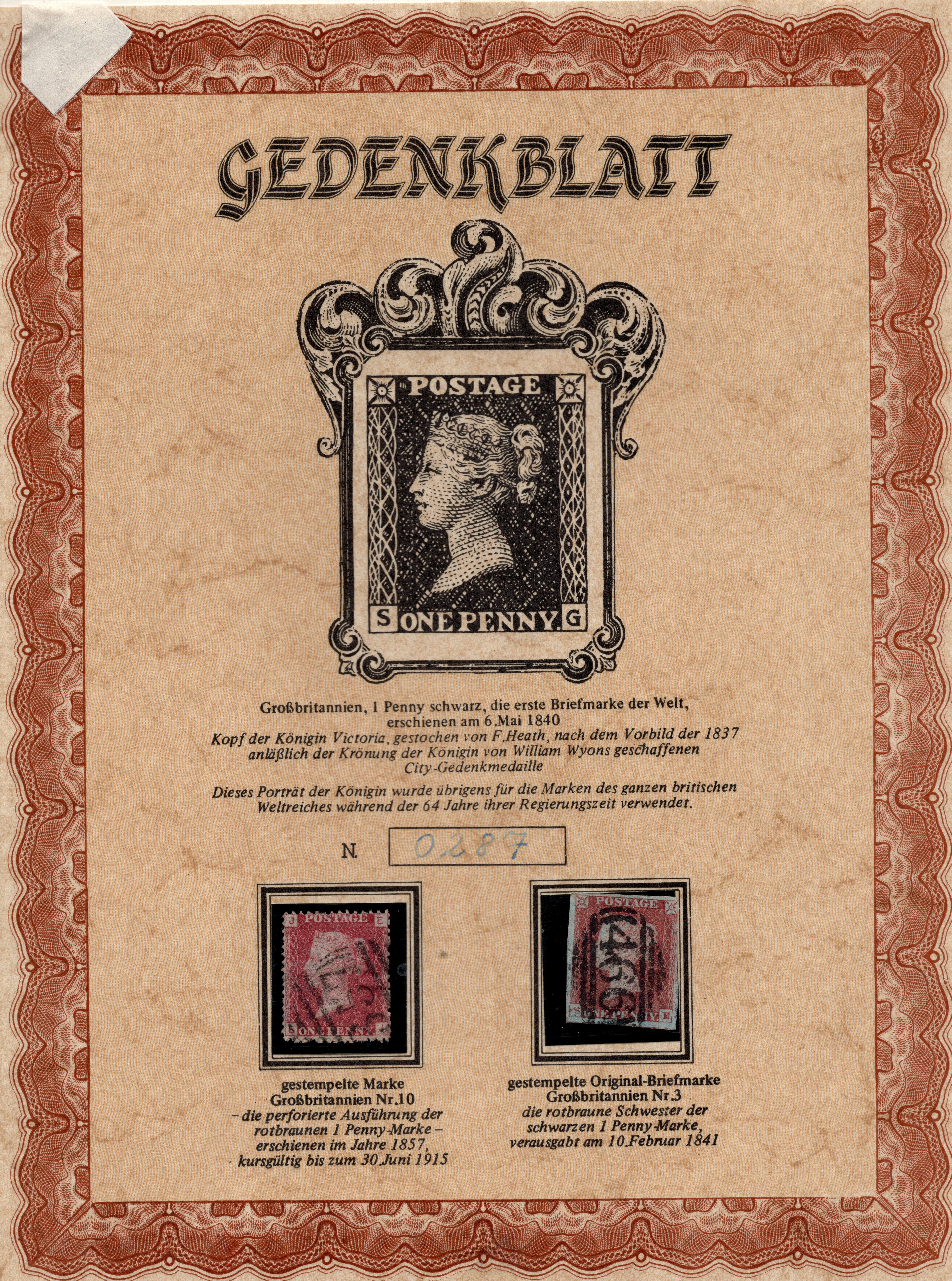 Briefmarken: GRAN BRETA&Ntilde;A 1840-1855 STAMP MCHEL GB 3+10