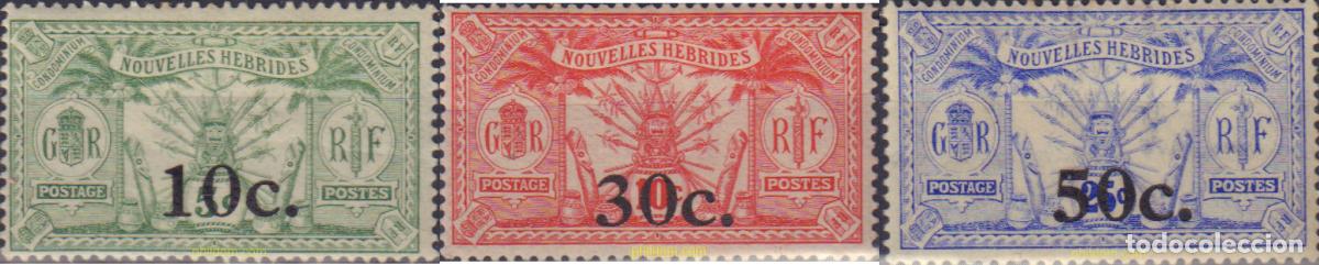 Sellos: 584560 HINGED NUEVAS HEBRIDAS 1920 SOBRECARGADOS