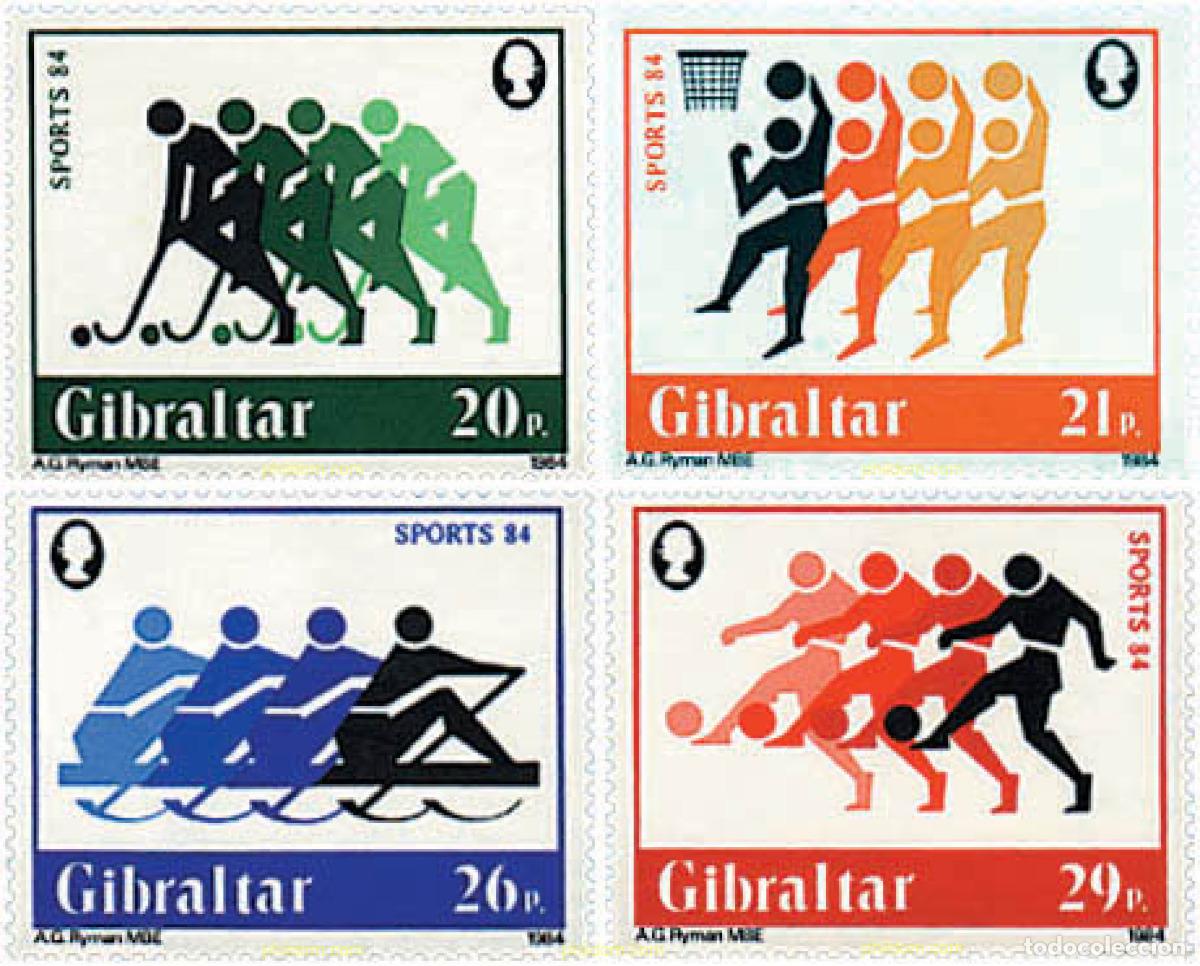 Sellos: 77910 MNH GIBRALTAR 1984 EL DEPORTE EN GIBRALTAR