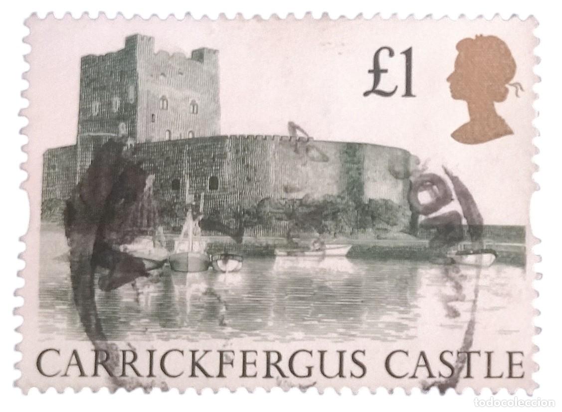 Briefmarken: GRAN BRETA&Ntilde;A 1992 Castillos. USADO.