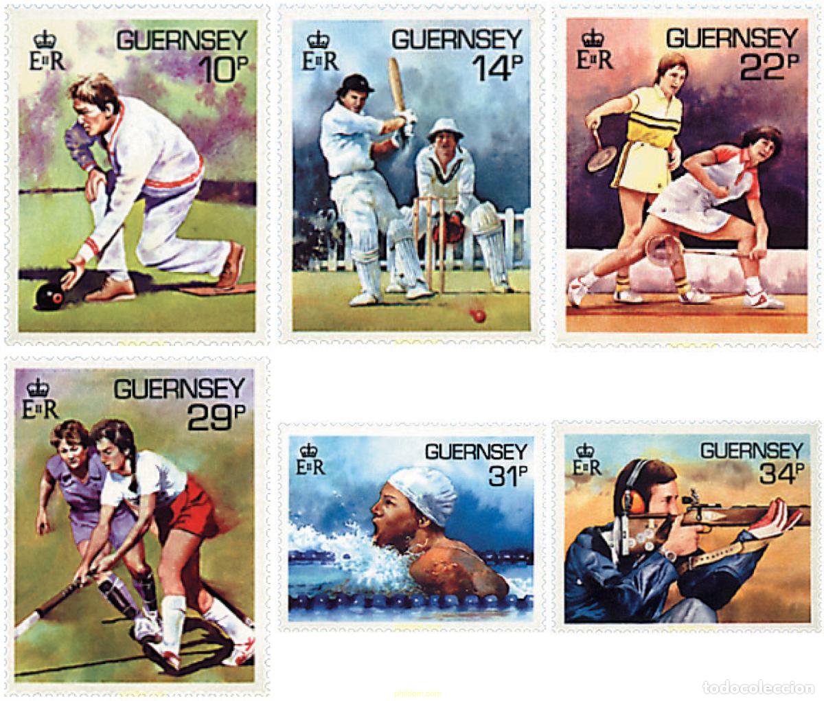 Sellos: 66219 MNH GUERNSEY 1986 DEPORTES