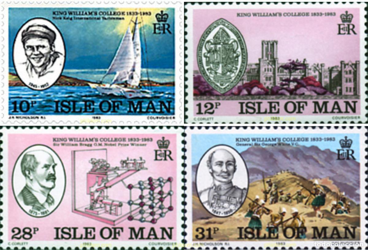 Sellos: 66368 MNH MAN 1983 150 ANIVERSARIO DE LA FUNDACION DEL COLEGIO KING WILLIAM