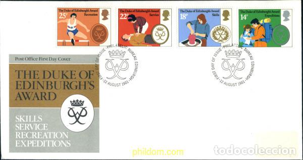 Sellos: 244596 MNH GRAN BRETA&Ntilde;A 1981 25 ANIVERSARIO DEL PREMIO DUQUE DE EDIMBURGO