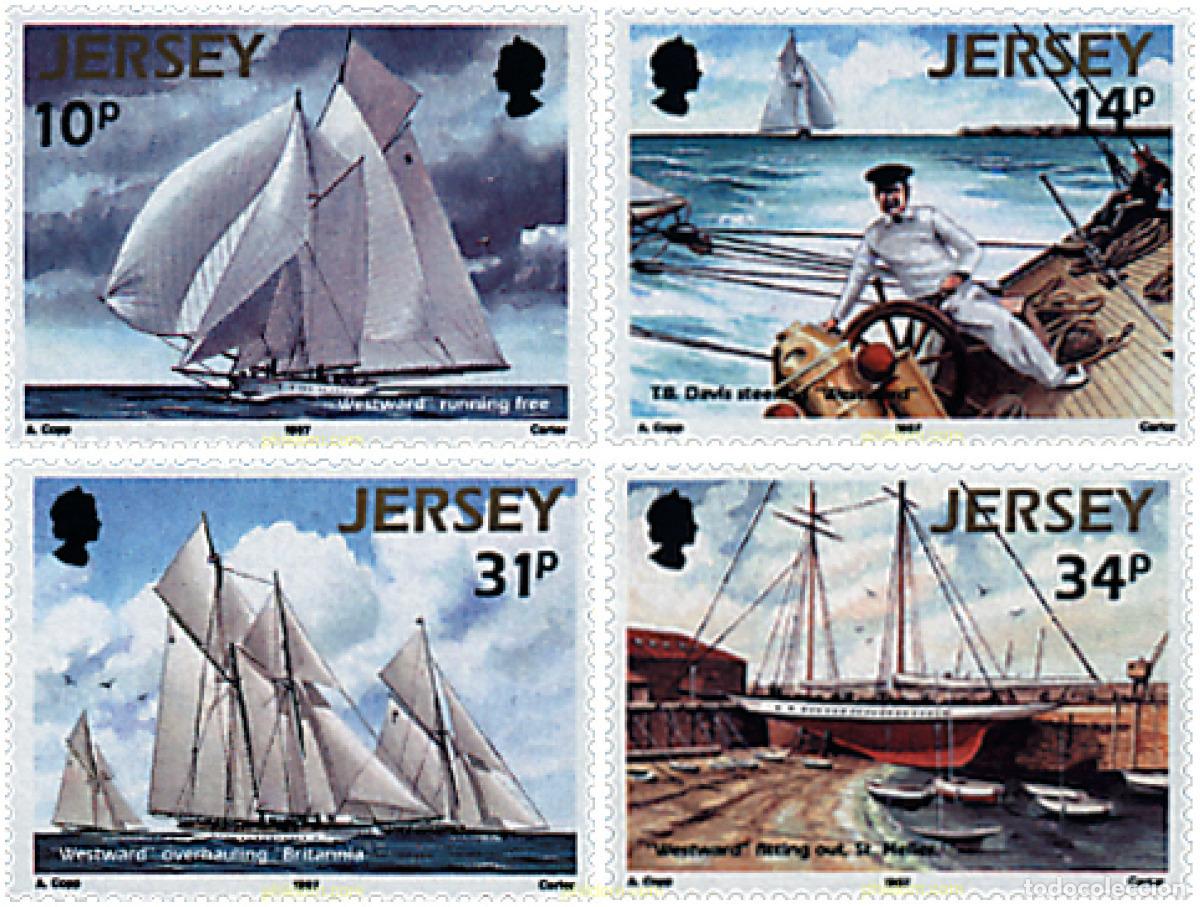 Sellos: 66579 MNH JERSEY 1987 VELERO WESTWARD