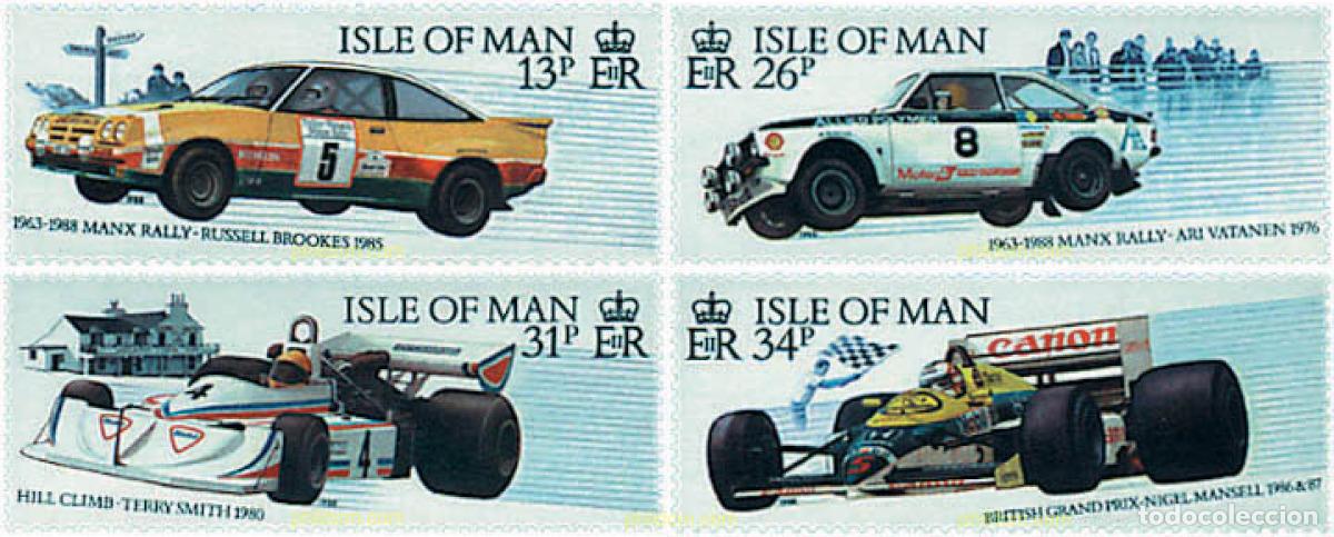 Sellos: 41613 MNH MAN 1988 COCHES DE CARRERAS