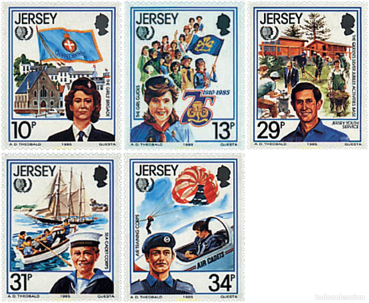 Sellos: 66578 MNH JERSEY 1985 A&Ntilde;O INTERNACIONAL DE LA JUVENTUD