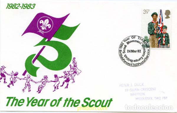 Sellos: 265966 USED GRAN BRETA&Ntilde;A 1982 75 ANIVERSARIO DEL ESCULTISMO