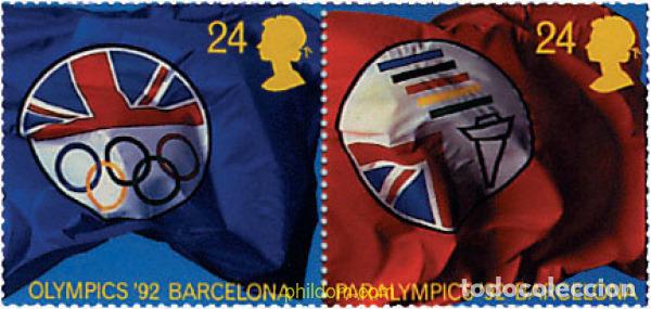 Sellos: 6683 MNH GRAN BRETA&Ntilde;A 1992 25 JUEGOS OLIMPICOS VERANO BARCELONA - JUEGOS PARALIMPICOS BARCELONA 19