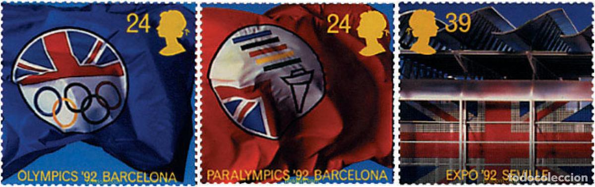 Sellos: 66150 MNH GRAN BRETA&Ntilde;A 1992 25 JUEGOS OLIMPICOS VERANO BARCELONA - JUEGOS PARALIMPICOS BARCELONA 1