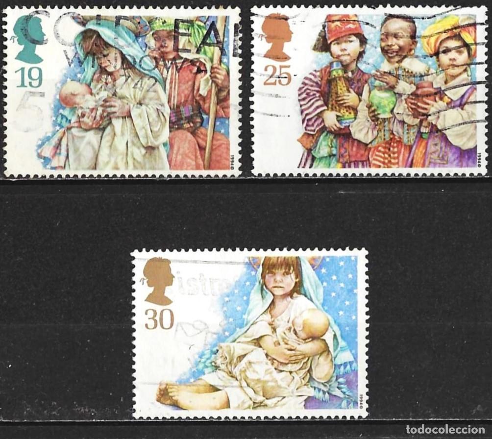 Sellos: Gran Breta&ntilde;a 1994 - Mi 1539 a 1540 - YT 1784 a 1786 - Navidad