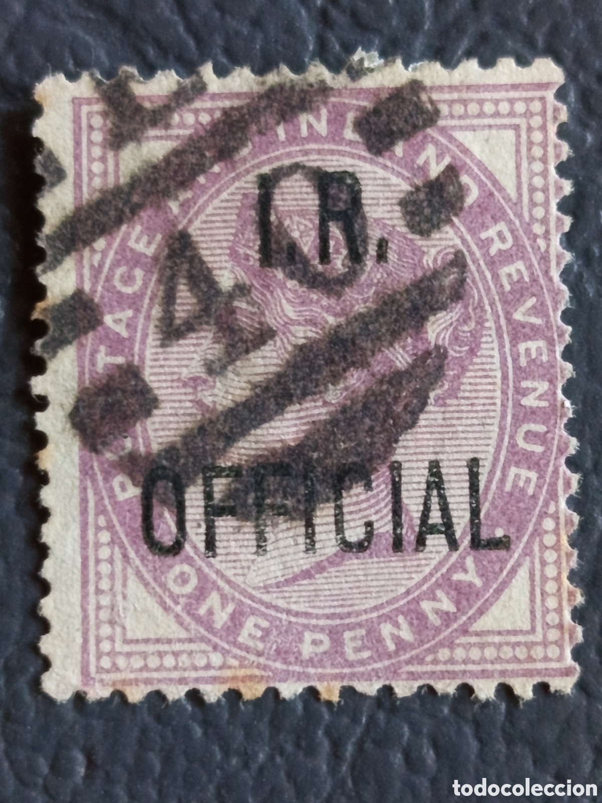 Sellos: Gran Breta&ntilde;a 1882 - Victoria 1d Lila &rdquo;I.R. OFFICIAL&rdquo; Inland Revenue - SG O3 - Usado