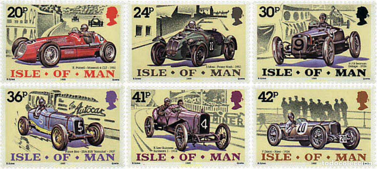 Sellos: 41692 MNH MAN 1995 90 ANIVERSARIO DEL TROFEO AUTOMOVILISTICO TURISTICO DE MAN