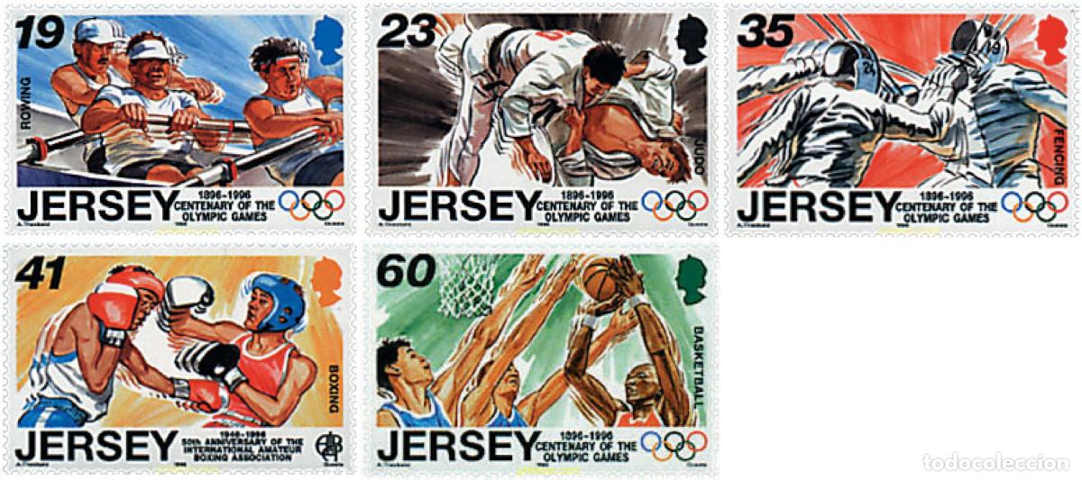 Sellos: 66649 MNH JERSEY 1996 CENTENARIO DE LOS JUEGOS OLIMPICOS