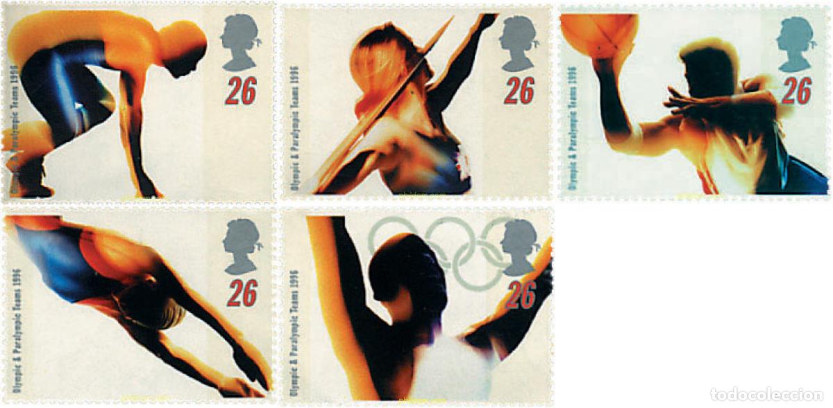 Sellos: 66163 MNH GRAN BRETA&Ntilde;A 1996 26 JUEGOS OLIMPICOS VERANO ATLANTA 1996 - JUEGOS PARALIMPICOS DE ATLAN