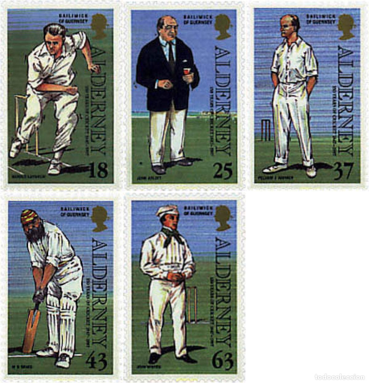 Sellos: 66306 MNH ALDERNEY 1997 150 ANIVERSARIO DEL CRICKET