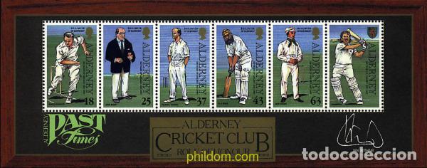 Sellos: 66307 MNH ALDERNEY 1997 150 ANIVERSARIO DEL CRICKET