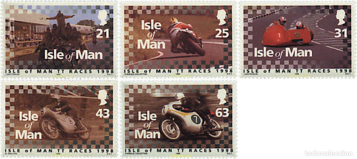 Sellos: 80479 MNH MAN 1998 CARRERAS DE MOTOS