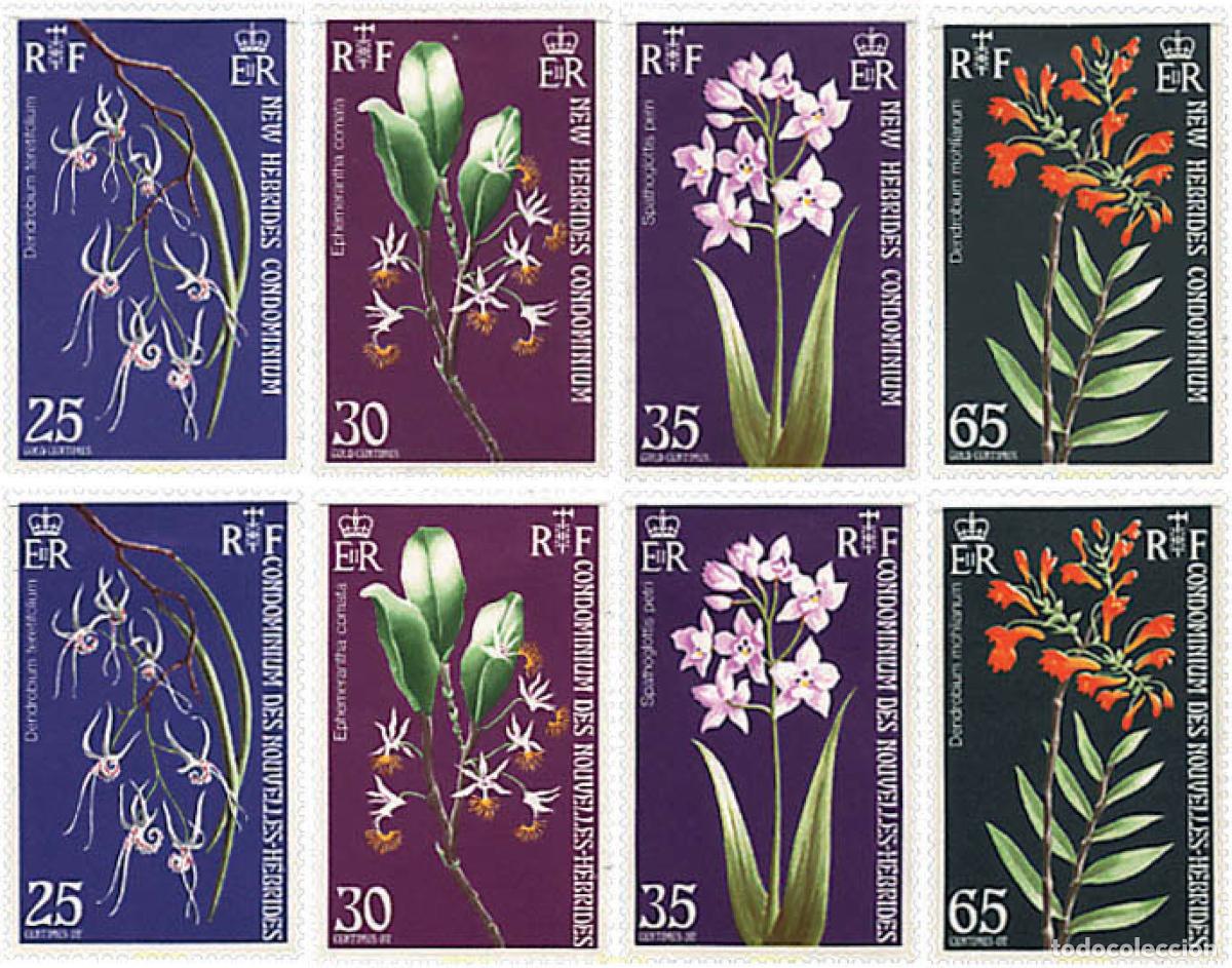 Sellos: 95089 MNH NUEVAS HEBRIDAS 1973 ORQUIDEAS