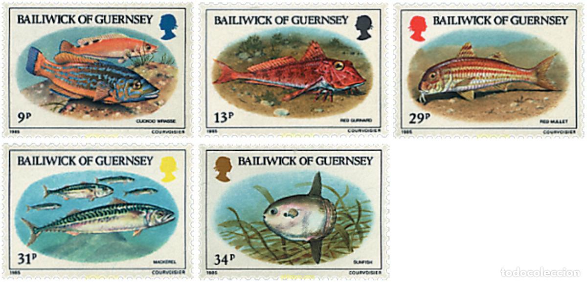 Sellos: 66184 MNH GUERNSEY 1985 PECES