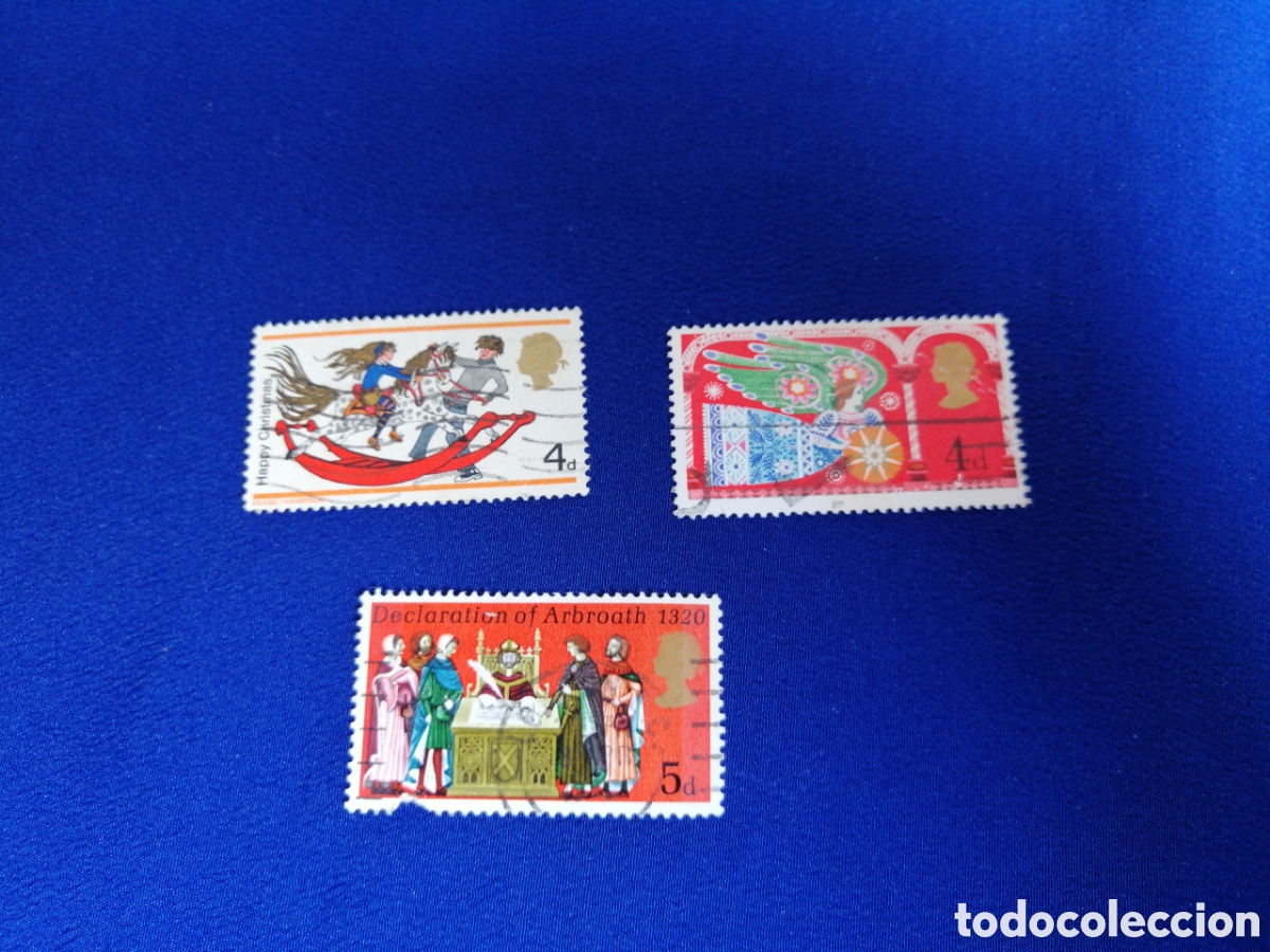 Stamps: GRAN BRETA&Ntilde;A LOTE SELLOS MATASELLADOS USADOS