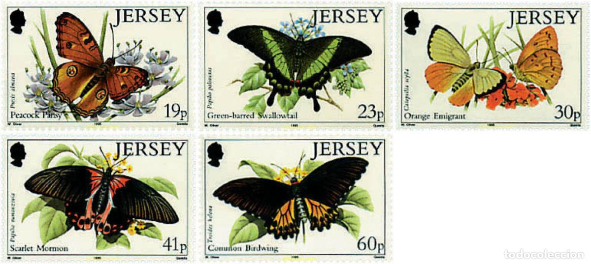 Sellos: 94914 MNH JERSEY 1995 MARIPOSAS