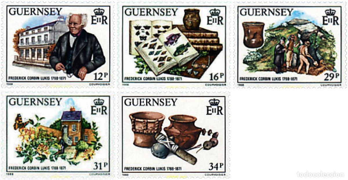 Sellos: 91730 MNH GUERNSEY 1988 BICENTENARIO DEL NACIMIENTO DE FREDERICK CORBIN LUKIS