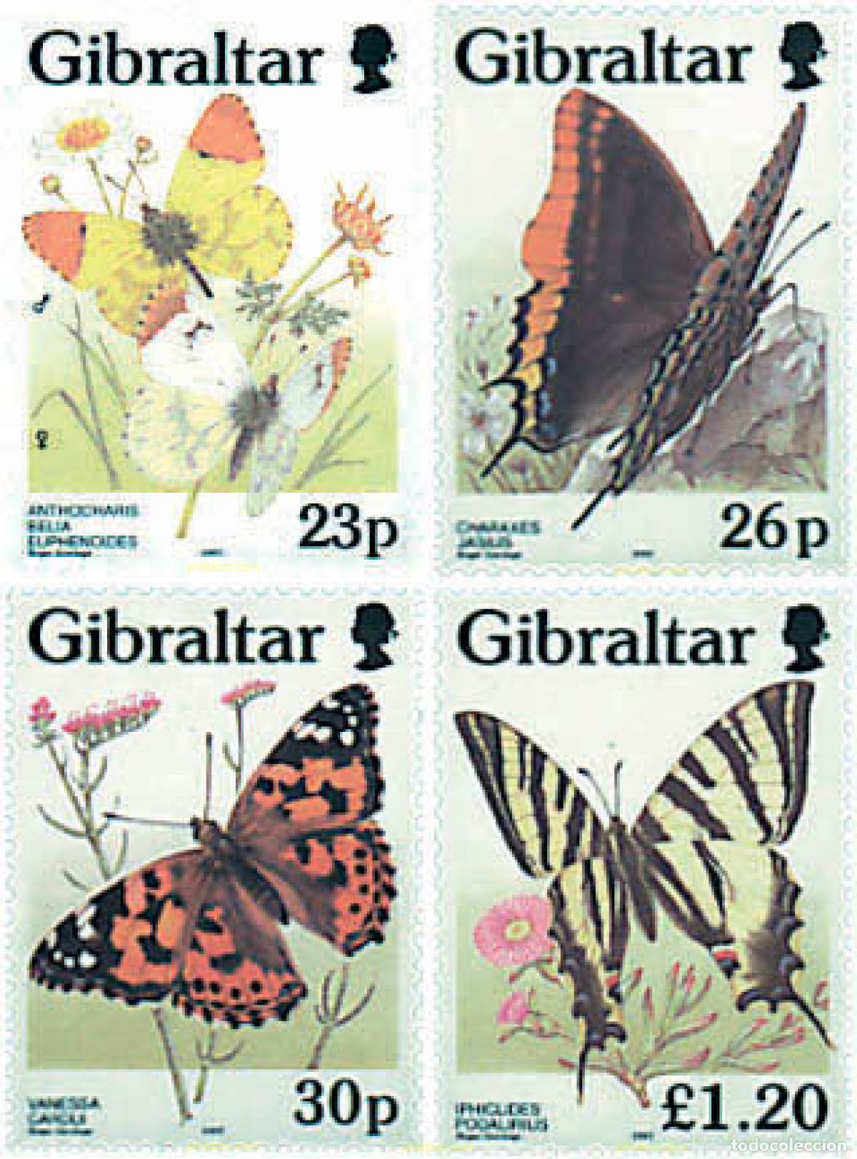 Sellos: 94752 MNH GIBRALTAR 1997 MARIPOSAS DE GIBRALTAR
