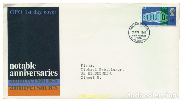 Sellos: 23613 MNH GRAN BRETA&Ntilde;A 1969 EUROPA CEPT. ANIVERSARIOS
