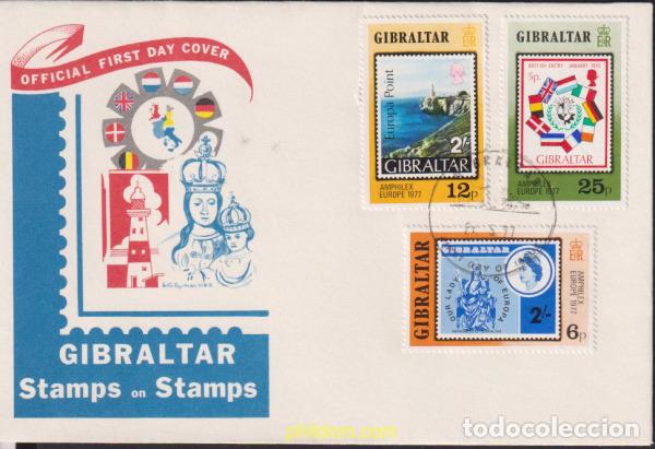 Sellos: 180023 MNH GIBRALTAR 1977 AMPHILEX 77. EXPOSICION FILATELICA INTERNACIONAL