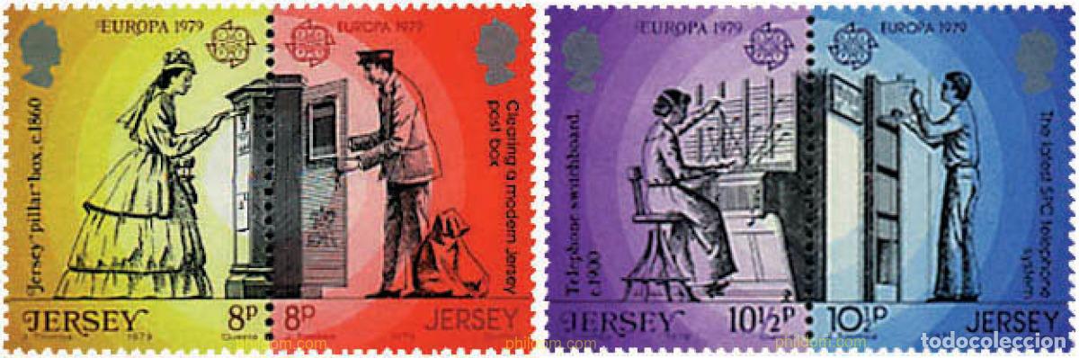 Sellos: 5591 MNH JERSEY 1979 EUROPA CEPT. COMUNICACIONES