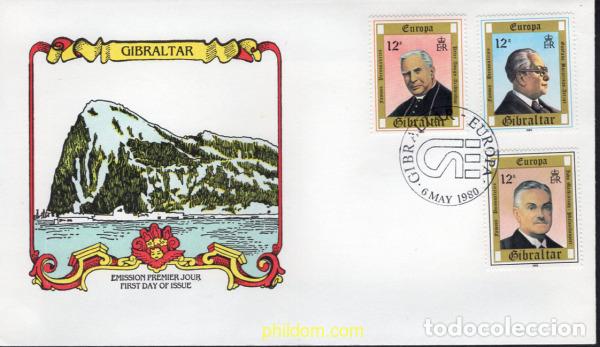 Sellos: 633723 MNH GIBRALTAR 1980 EUROPA CEPT. GENTE FAMOSA
