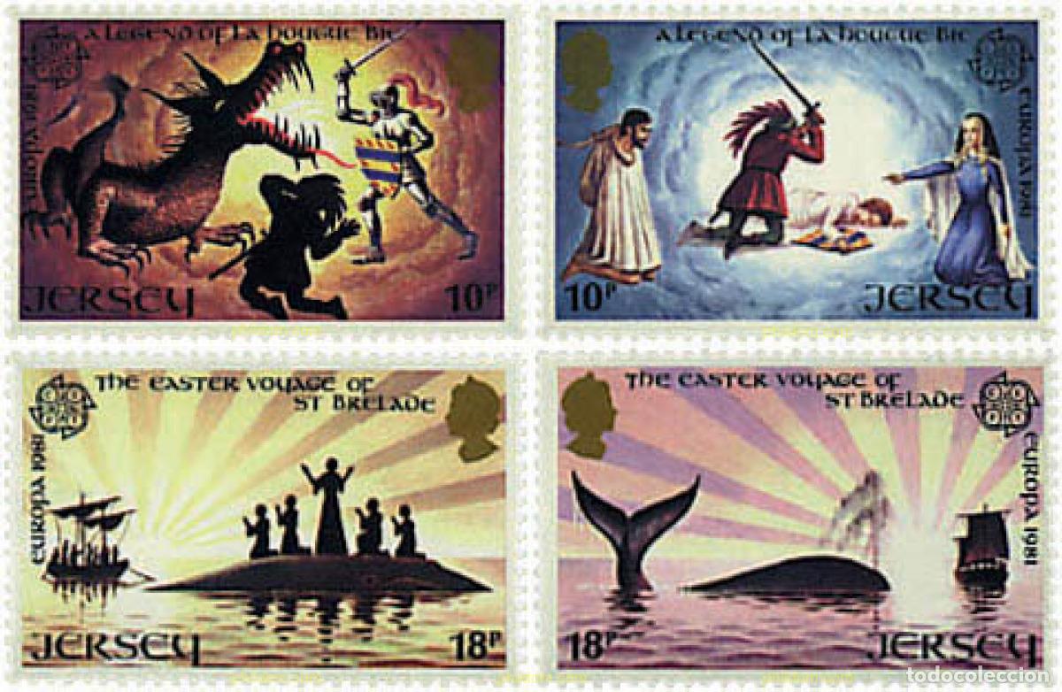 Stamps: 62456 MNH JERSEY 1981 EUROPA CEPT. FOLCLORE
