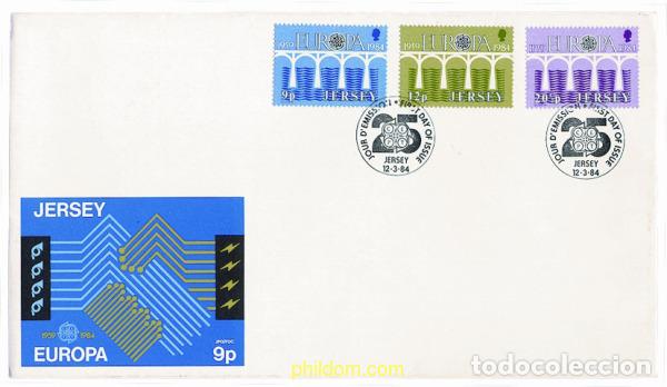 Sellos: 24020 MNH JERSEY 1984 EUROPA CEPT. 25 ANIVERSARIO DE LA CEPT
