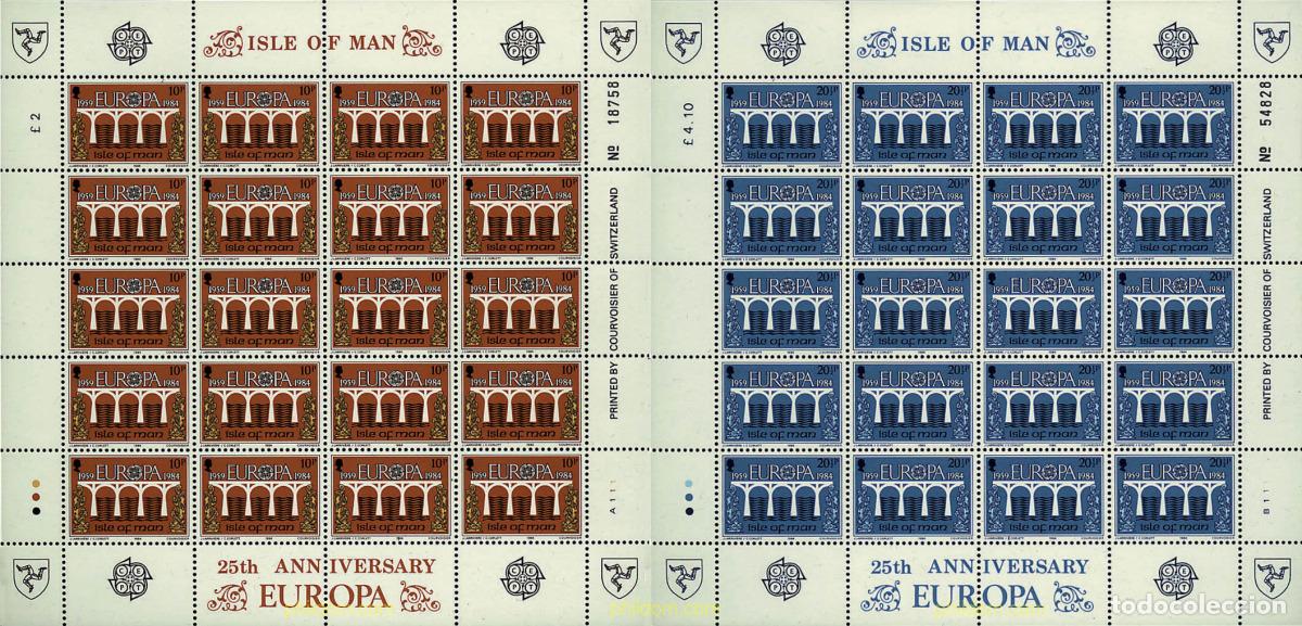 Sellos: 8950 MNH MAN 1984 EUROPA CEPT. 25 ANIVERSARIO DE LA CEPT
