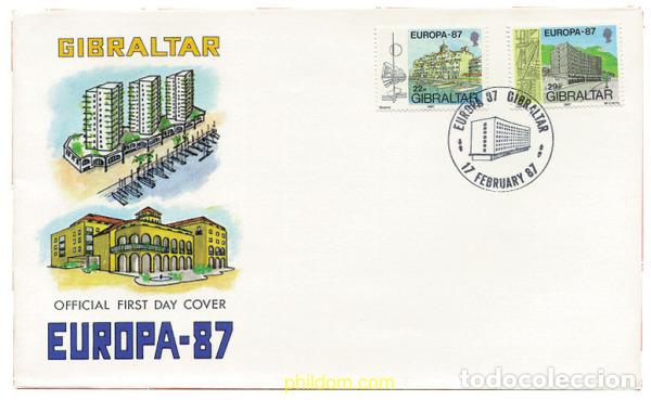 Sellos: 22953 MNH GIBRALTAR 1987 EUROPA CEPT. ARQUITECTURA MODERNA