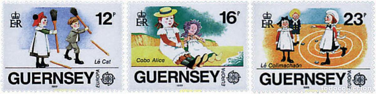 Sellos: 62742 MNH GUERNSEY 1989 EUROPA CEPT. JUEGOS INFANTILES