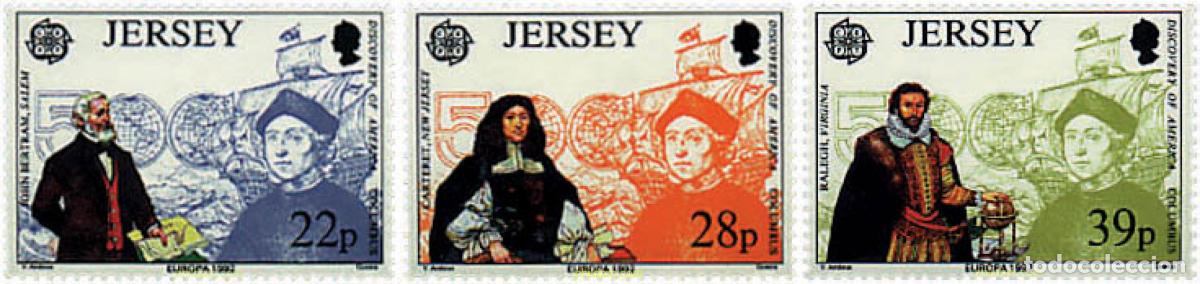 Briefmarken: 62824 MNH JERSEY 1992 EUROPA CEPT. 500 ANIVERSARIO DEL DESCUBRIMIENTO DE AMERICA