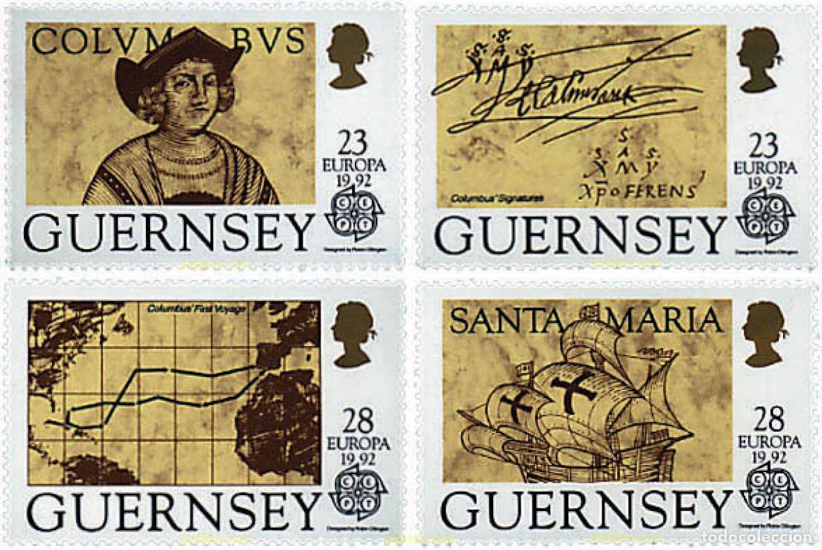 Briefmarken: 62820 MNH GUERNSEY 1992 EUROPA CEPT. 500 ANIVERSARIO DEL DESCUBRIMIENTO DE AMERICA