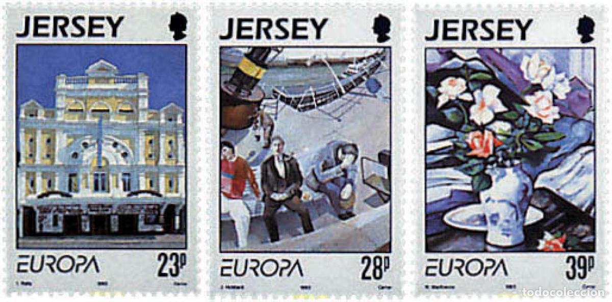 Briefmarken: 97091 MNH JERSEY 1993 EUROPA CEPT. ARTE CONTEMPORANEO