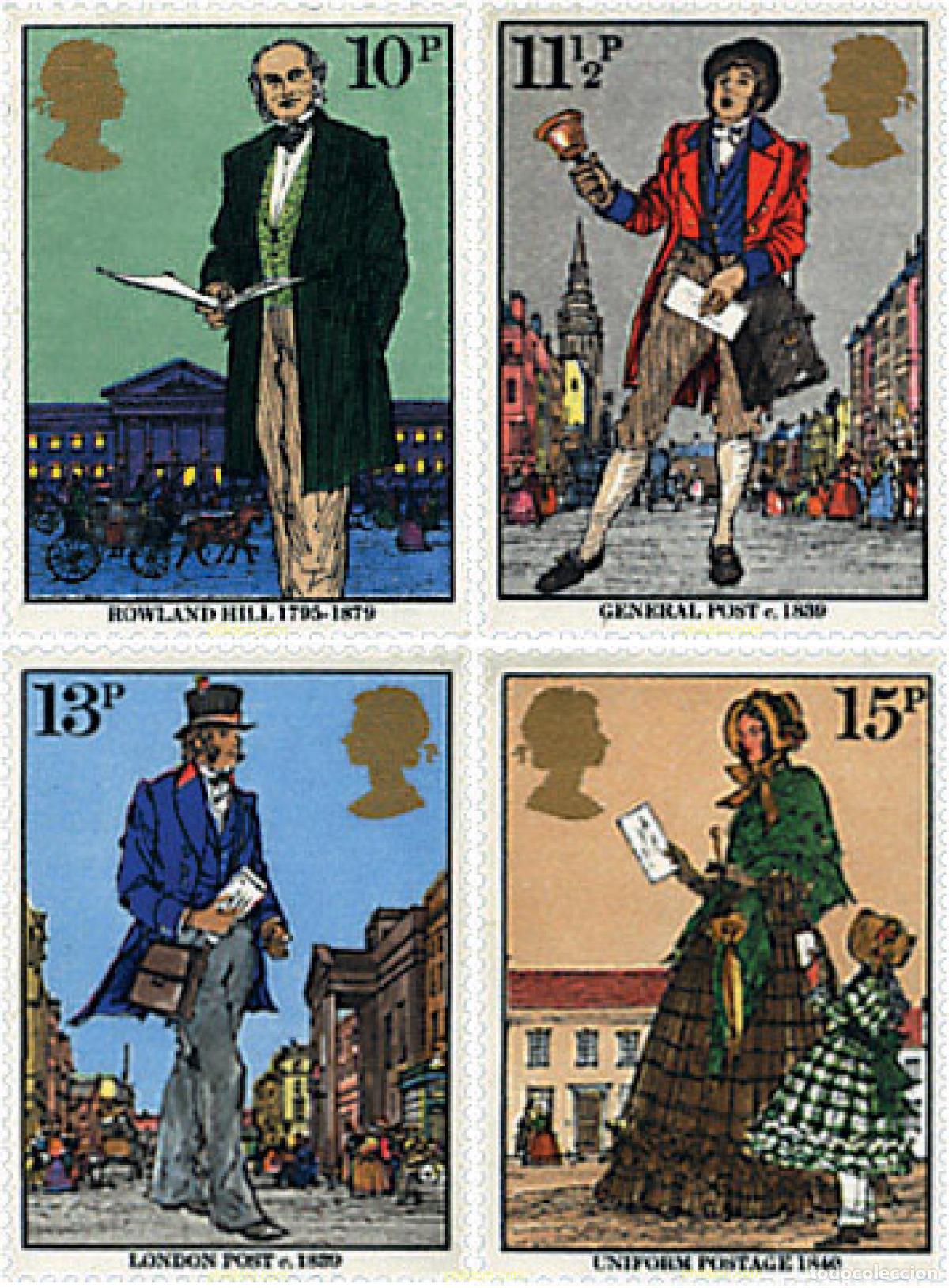 Sellos: 59802 MNH GRAN BRETA&Ntilde;A 1979 CENTENARIO DE LA MUERTE DE SIR ROWLAND HILL