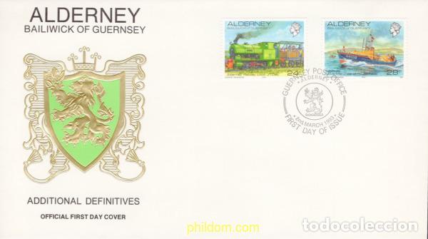 Sellos: 392375 MNH ALDERNEY 1993 VISTAS DE ALDERNEY