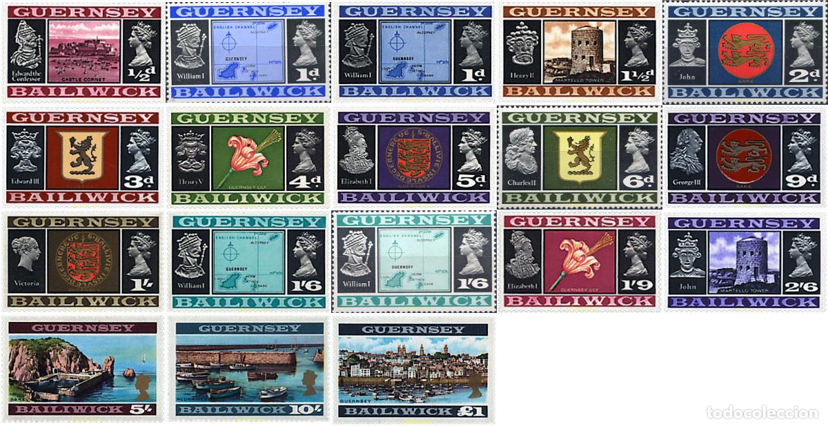 Sellos: 91745 MNH GUERNSEY 1969 MOTIVOS VARIOS