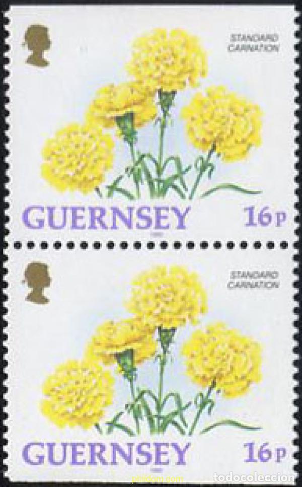 Sellos: 213031 MNH GUERNSEY 1992 FLORES DE GUERNSEY