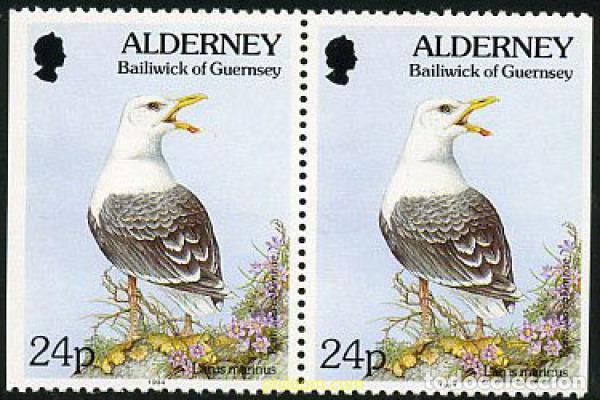 Sellos: 195274 MNH ALDERNEY 1994 FAUNA Y FLORA