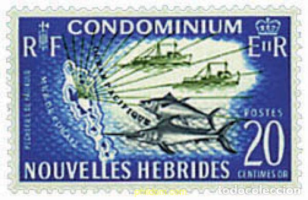 Sellos: 677077 MNH NUEVAS HEBRIDAS 1965 FLORA Y FAUNA