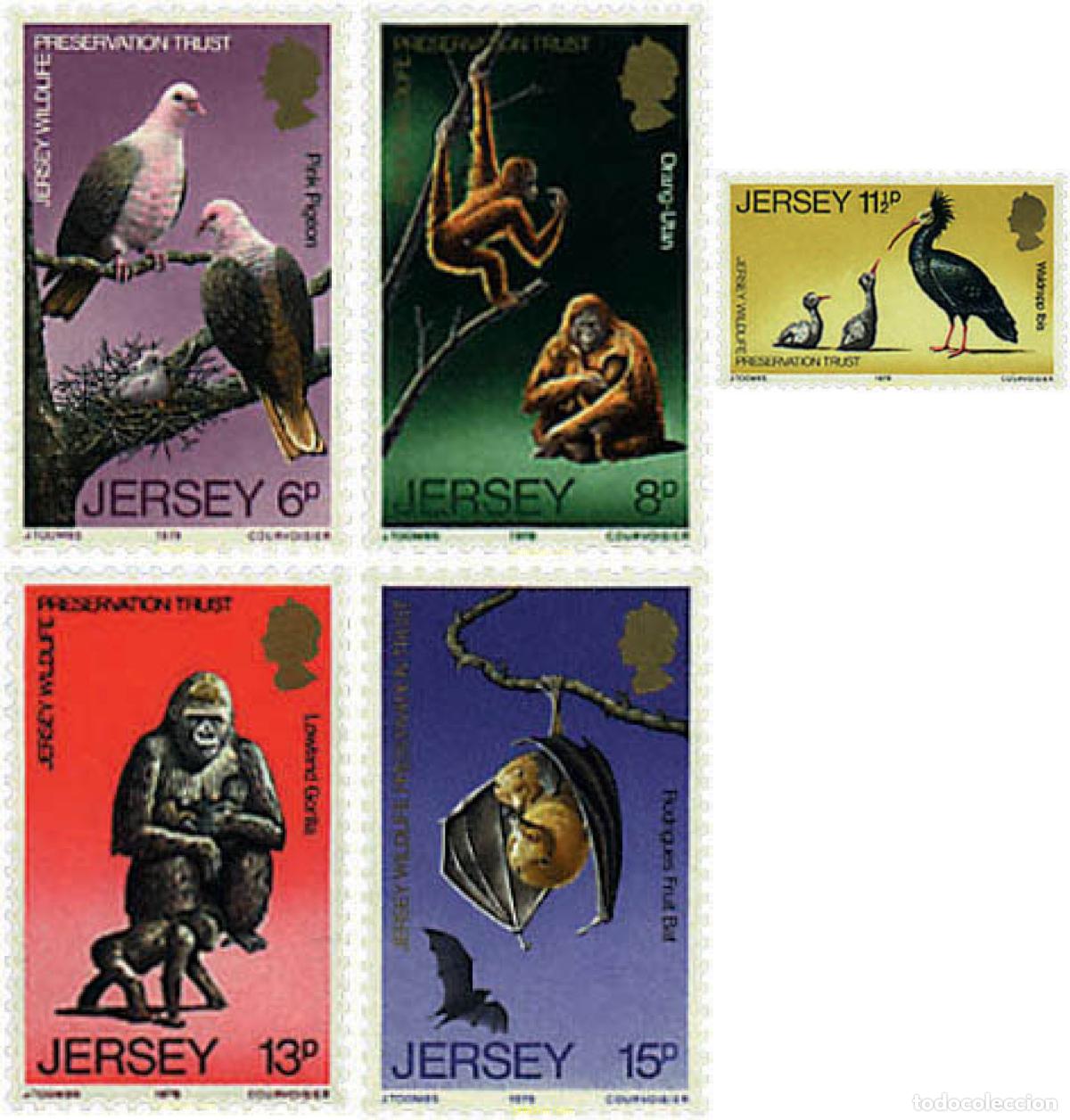 Sellos: 66512 MNH JERSEY 1979 PROTECCION DE LA VIDA SALVAJE