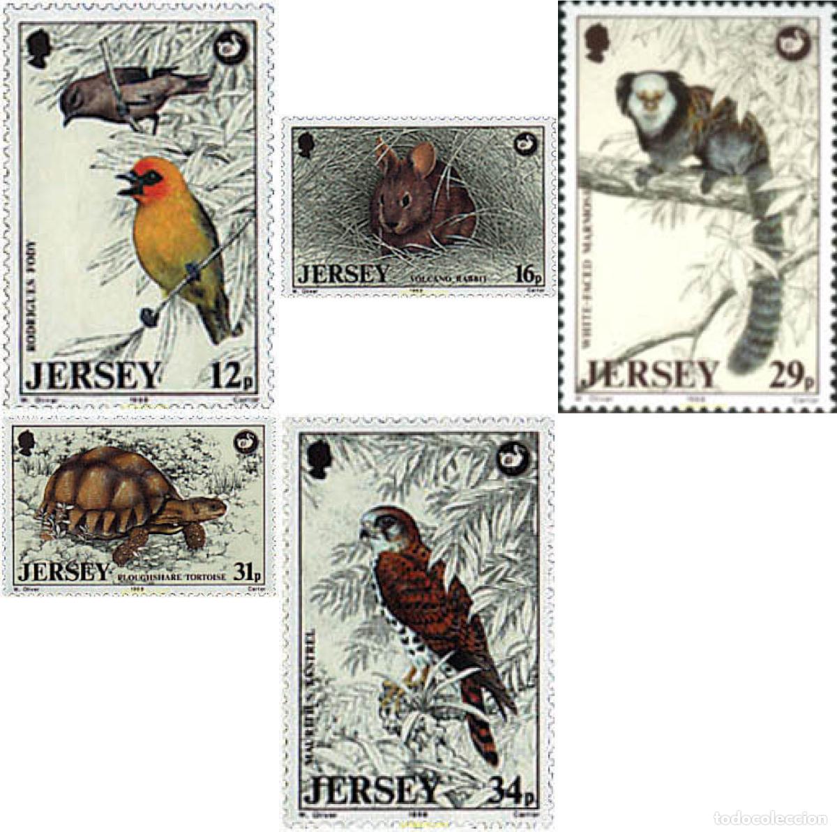 Sellos: 66588 MNH JERSEY 1988 PROTECCION DE LA VIDA SALVAJE