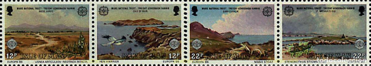 Sellos: 332693 MNH MAN 1986 EUROPA CEPT. PATRIMONIO ARTISTICO Y NATURAL