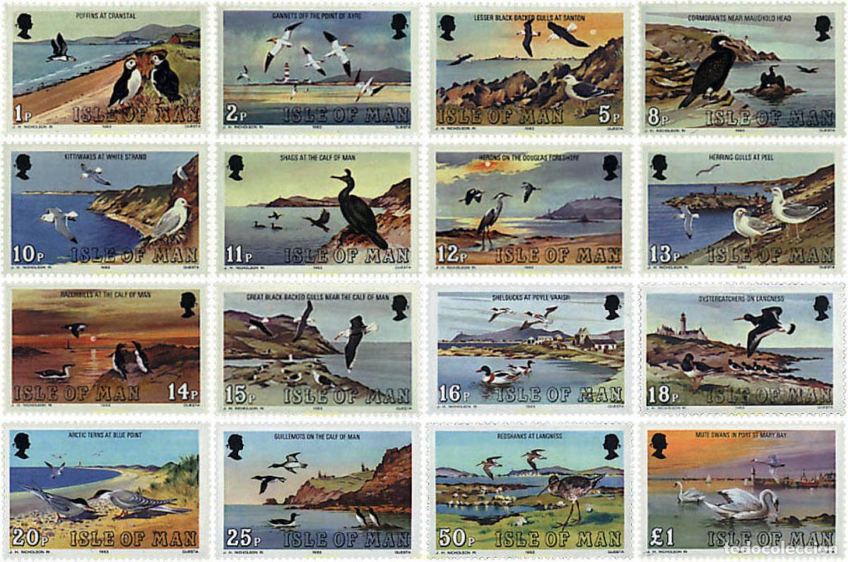 Sellos: 66370 MNH MAN 1983 AVES MARINAS
